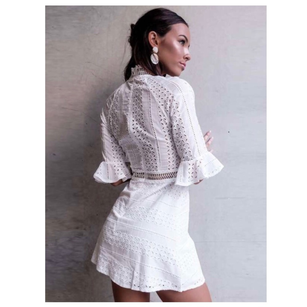 Lauren’s White Mini Dress - Picture 2 of 8